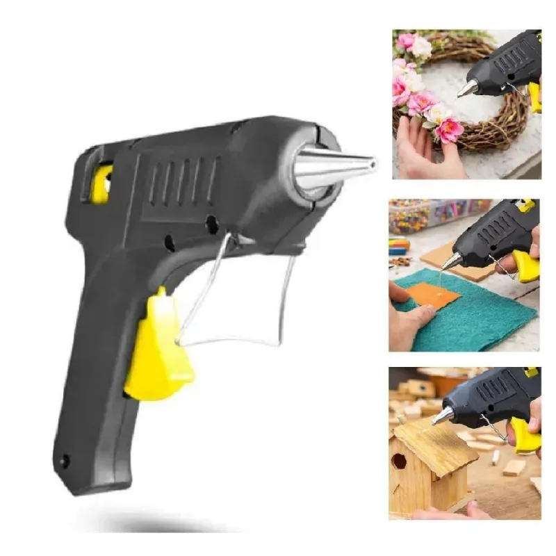 Pistola de Cola Quente Profissional Grande 15W Bivolt Plástico Resistente Bico Metálico Yeet - OUTRAS