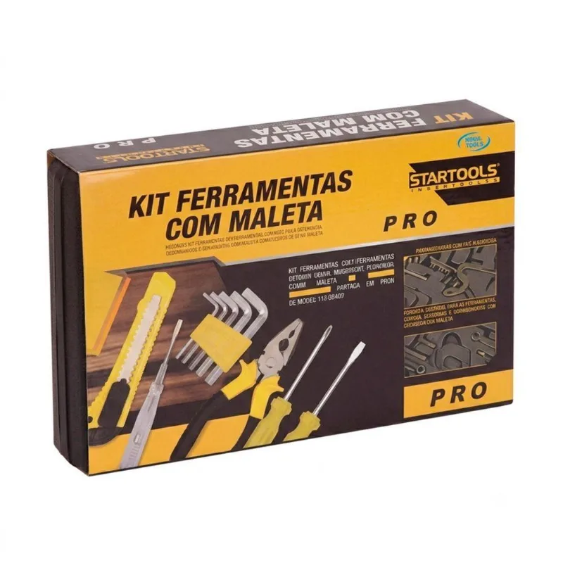 Kit De Ferramentas Kit 12 Peças Com Aço Carbono Maleta Bivolt Startools