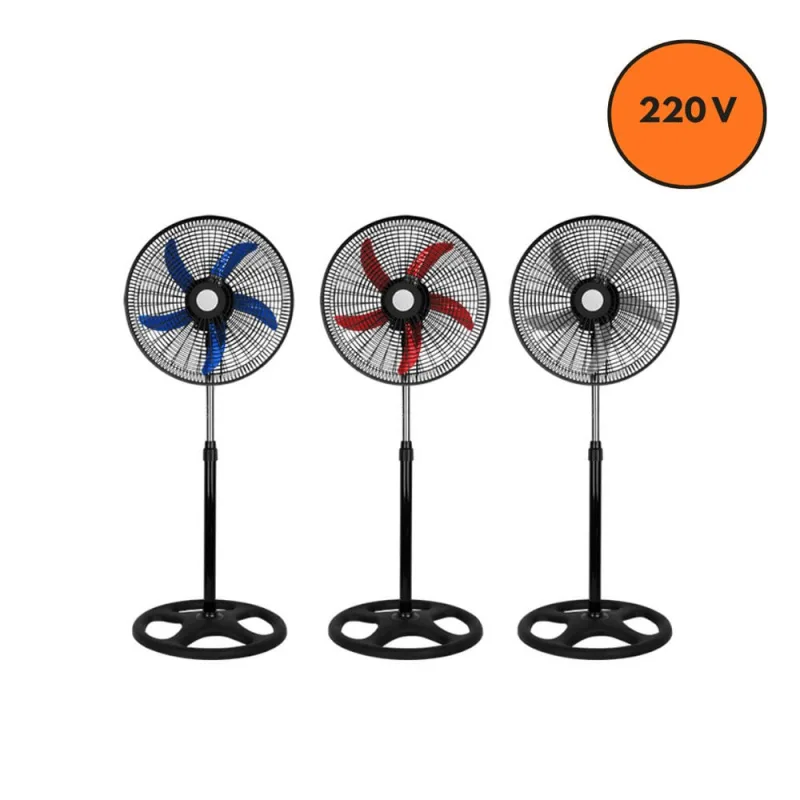 Ventilador 220V Pedestal Premium 60W - Preta - STARTOOLS - Ar E Ventilação