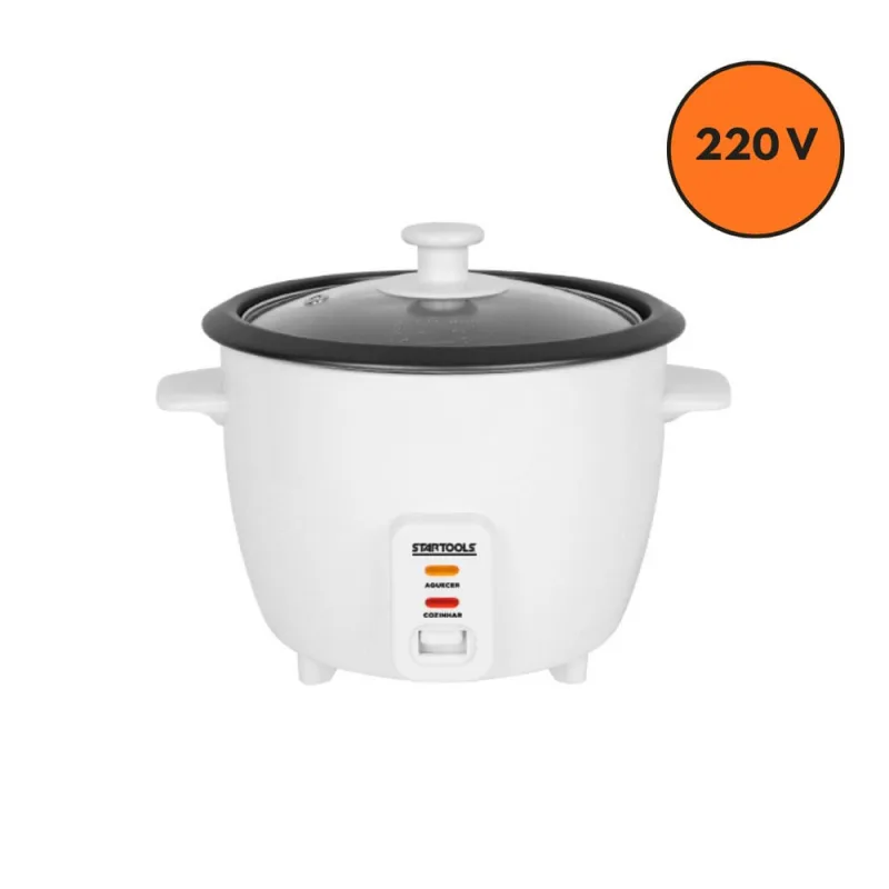 Panela de Arroz Elétrica 1,3L 220V - Branca - STARTOOLS