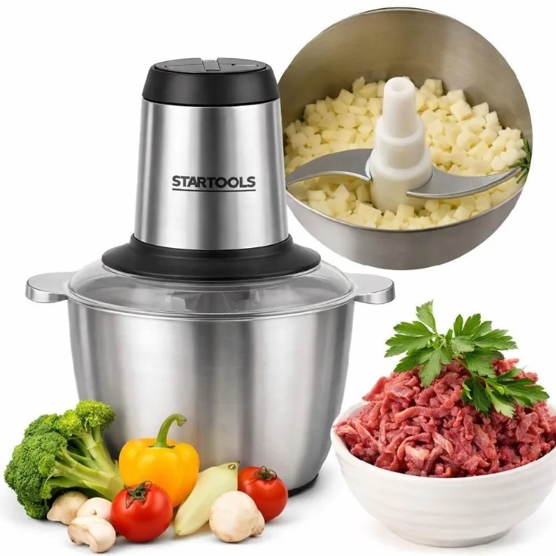 Multiprocessador Elétrico Yeet 2L Inox 200W 4 Lâminas 3 Velocidades 110V