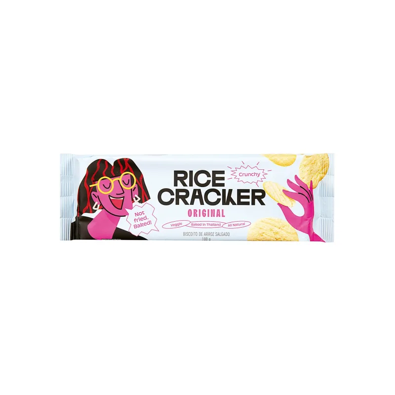 Biscoito de Arroz Original Rice Cracker 100g - Rice Cracker - Mercearia