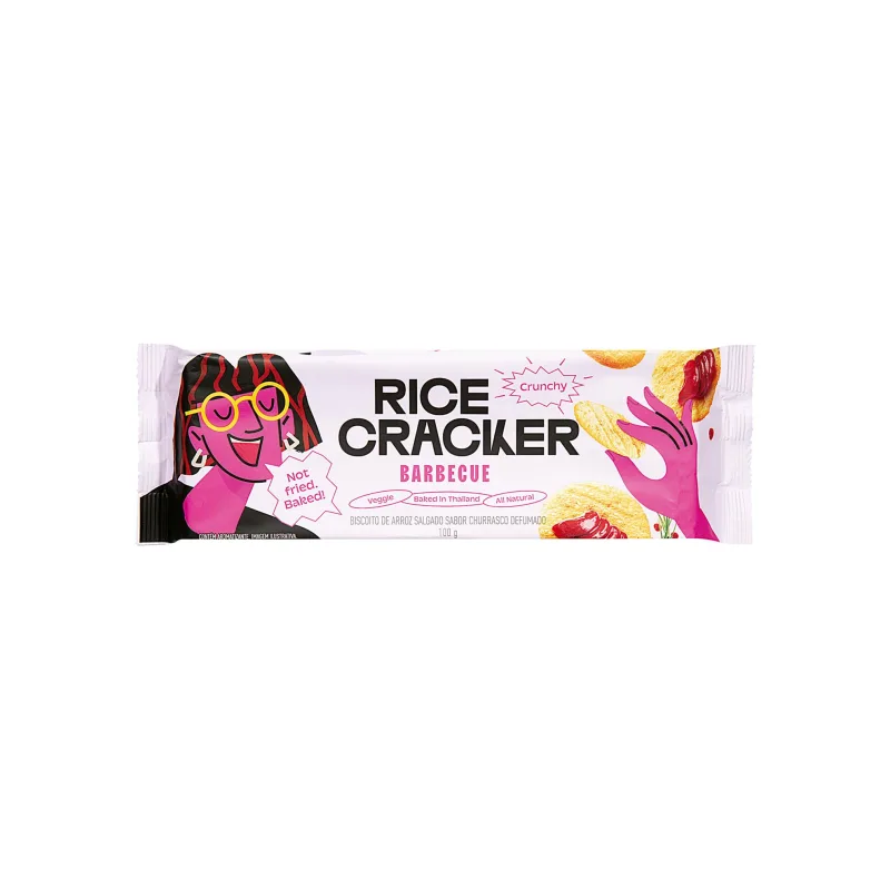 Biscoito de Arroz Barbecue Rice Cracker 100g - Rice Cracker