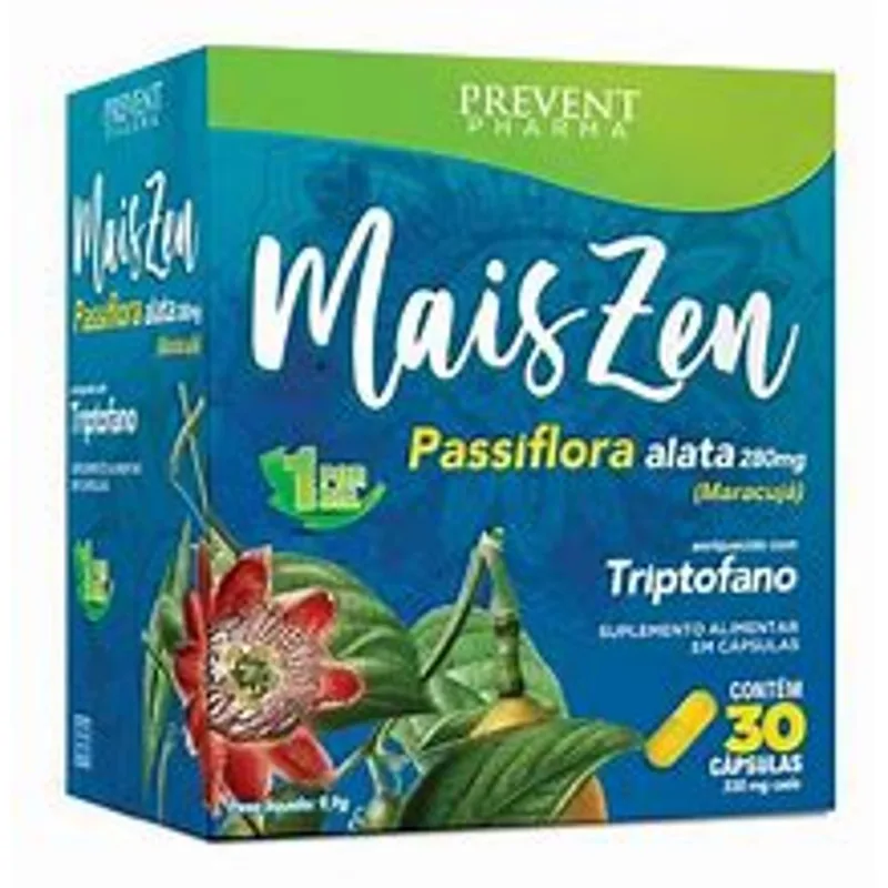 Mais Zen Passiflora E Tripto C 30 Cps