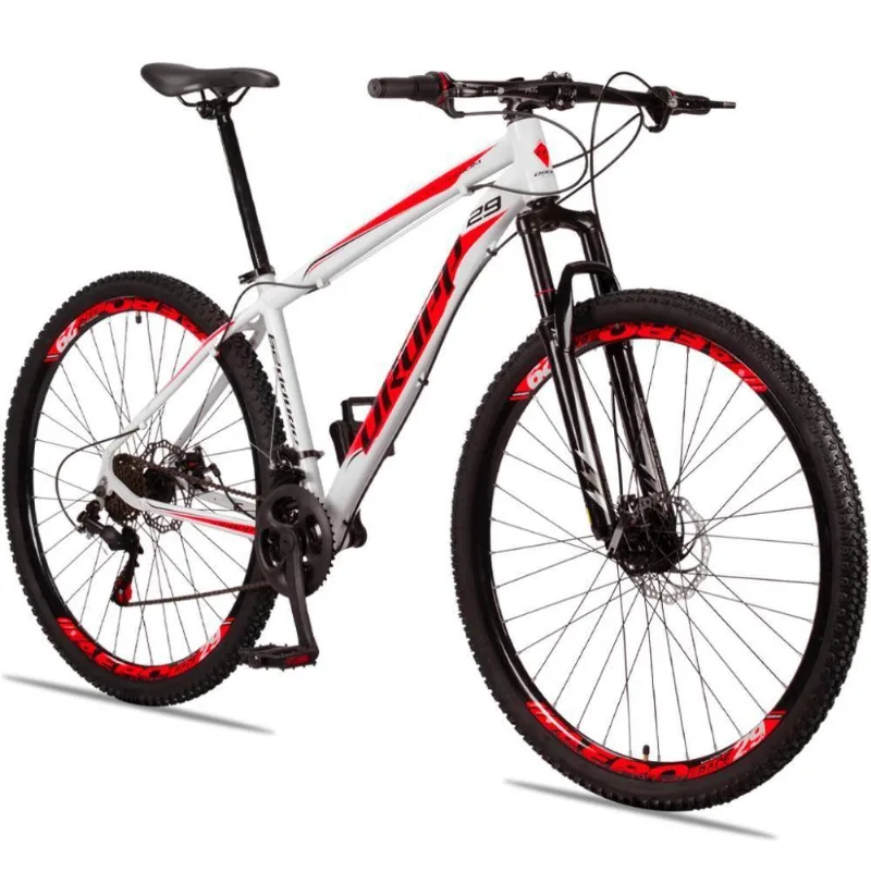 Bicicleta 29 Dropp Aluminum Branco+vermelho