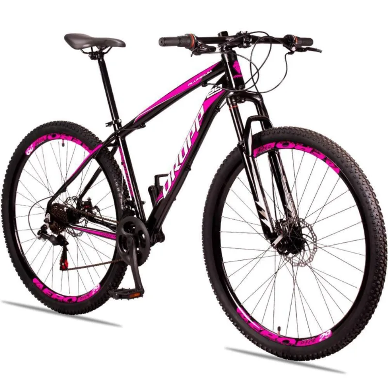 Bicicleta 29 Dropp Aluminum Preto + rosa