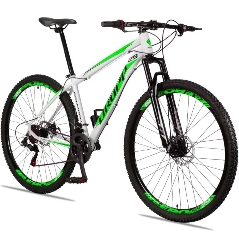 Bicicleta 29 Dropp Aluminum Branco + verde