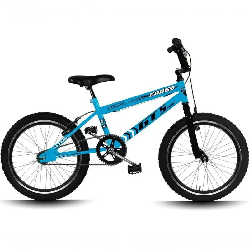 Bicicleta Aro 20 Gt Sprint Cross Infantil Freio V-brake Aro Aero Azul + preto