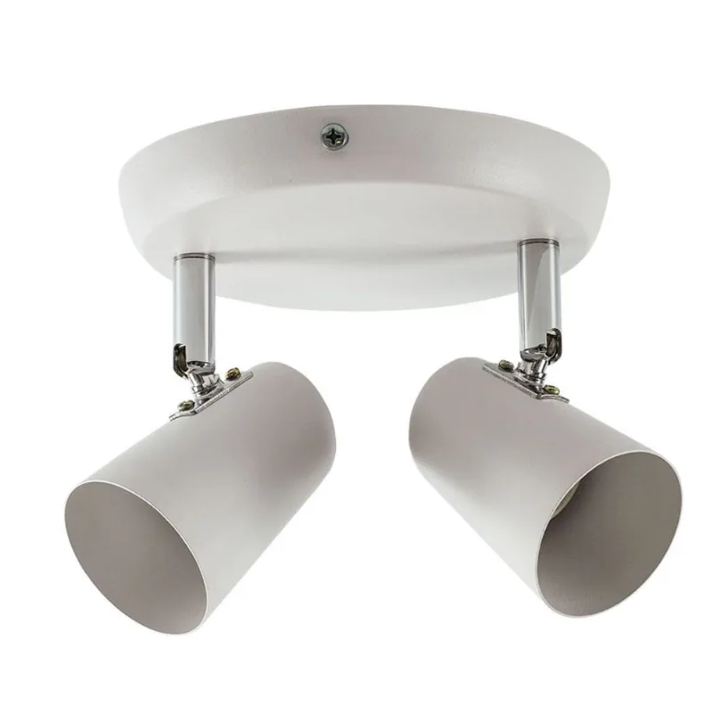 Spot De Sobrepor New Short 02 Luzes Gu10 Branco LLumm Bronzearte
