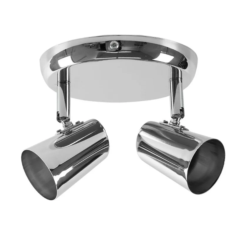 Spot Novo New Short Cromo 2 Luzes Gu10 Bronzearte Llumm