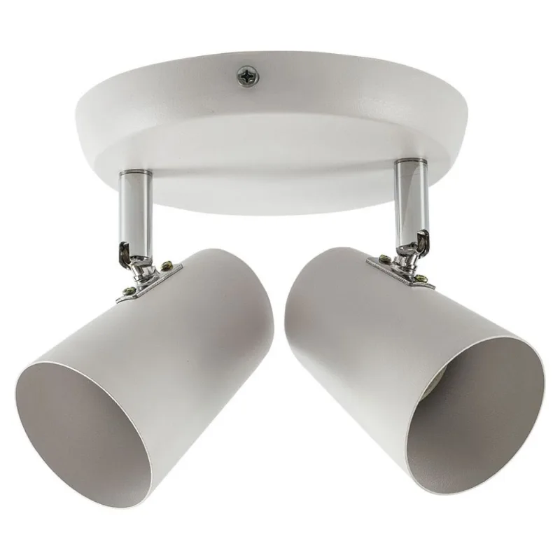 Spot De Sobrepor New Short 02 Luzes E27 Branco LLumm Bronzearte