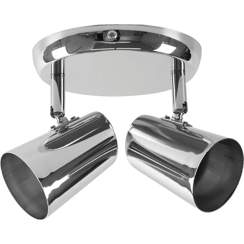 Spot De Sobrepor New Short 02 Luzes E27 Cromado LLumm Bronzearte