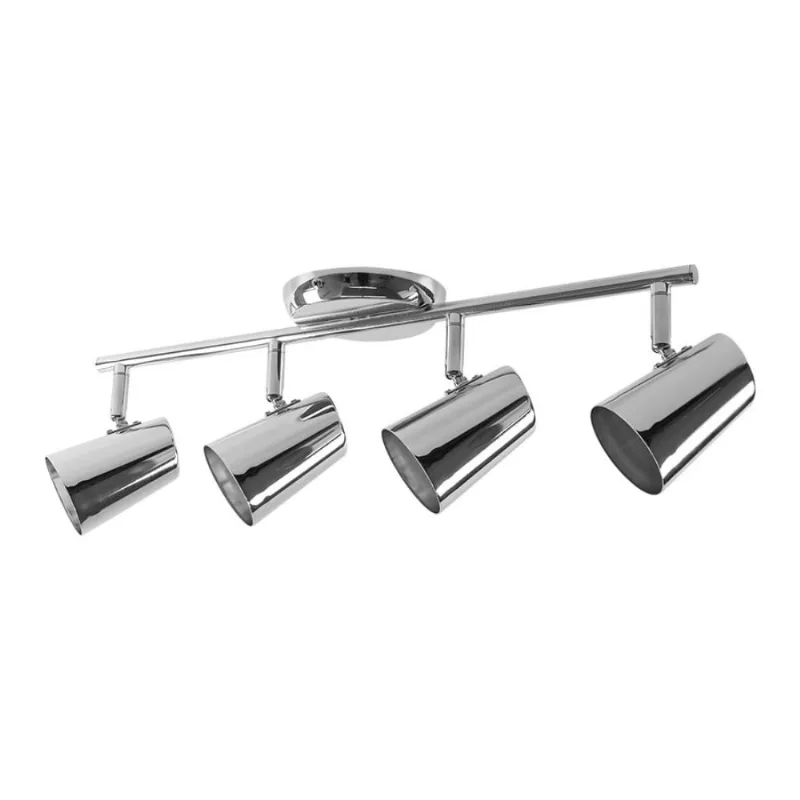 Spot De Sobrepor Arco New Short Cromado 04 Luzes E27 LLumm Bronzearte