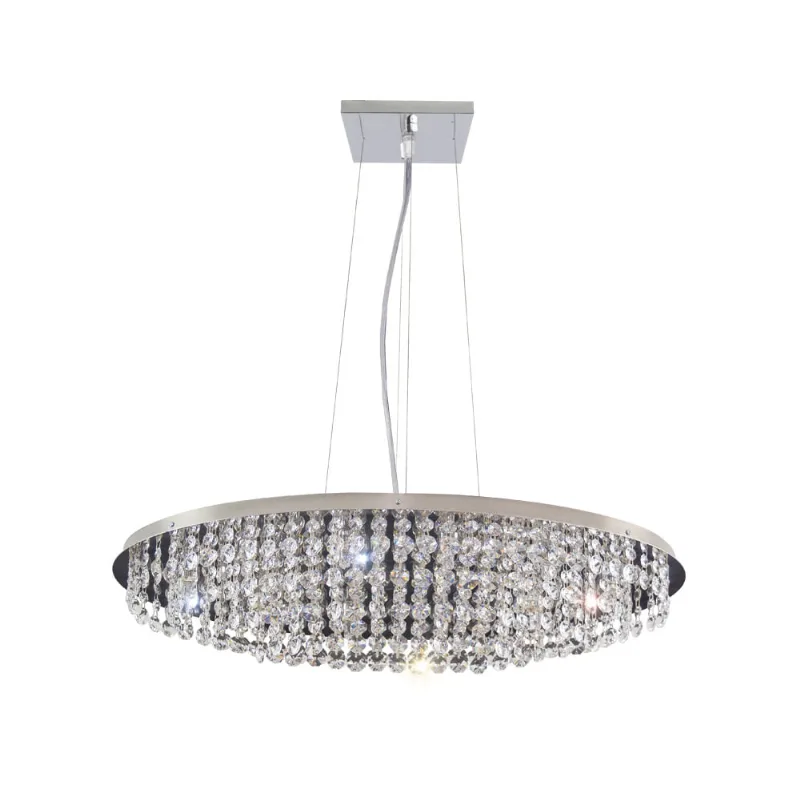 Pendente Italia Oval 66X40Cm 10 Luzes G9 Bronzearte Llumm
