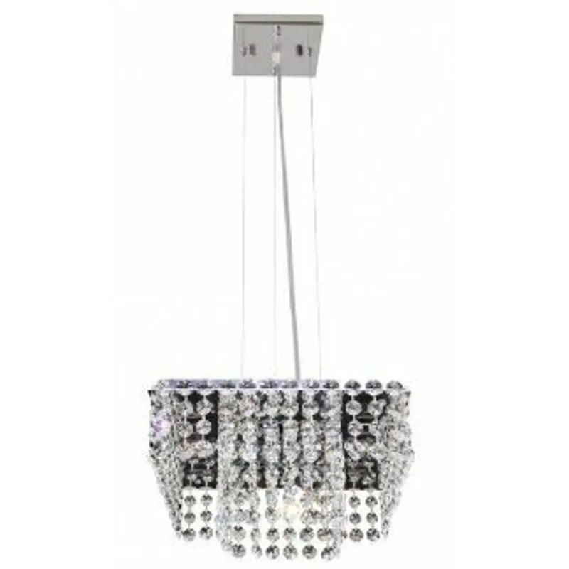 Pendente Milano 25x25x11cm 4xG9 Cristal Bronzearte