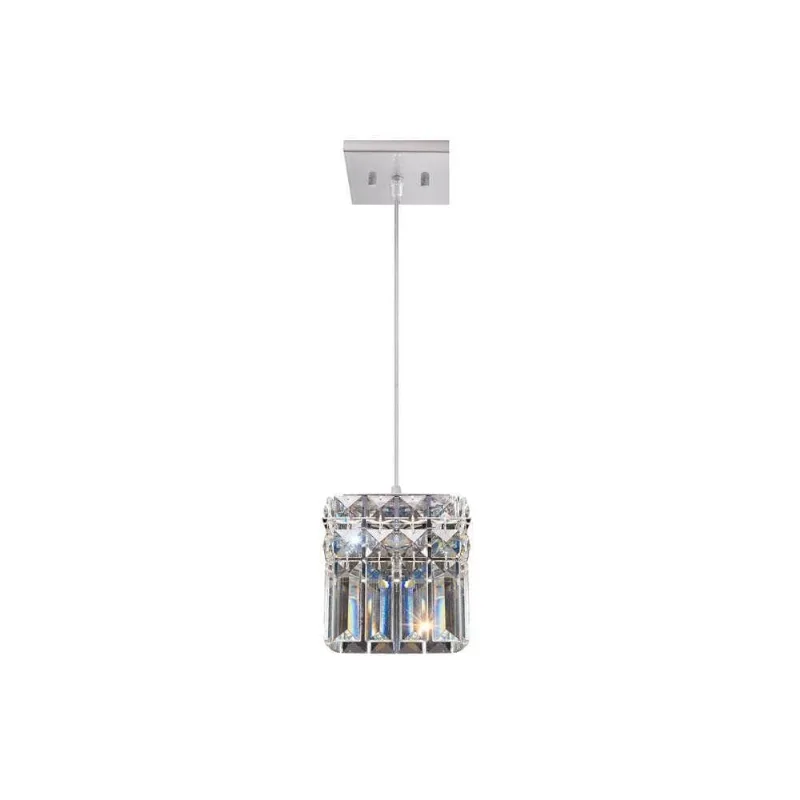 pendente paris quad 1xg9 12x12x12.5cm bronzearte c/cristais - GPPR121201PDV2