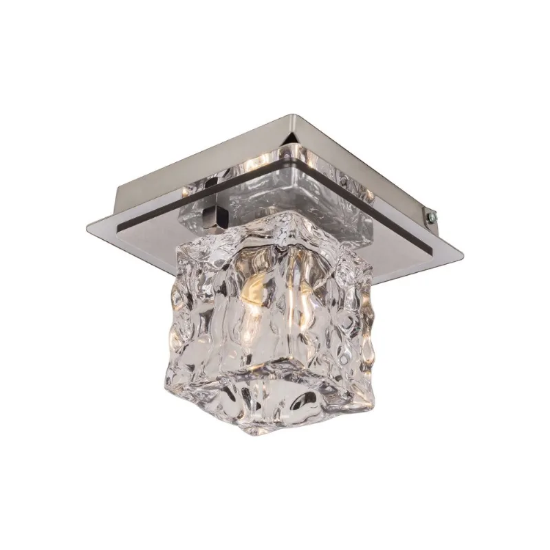 Plafon Frost 125X125MM 1 Lâmpada Inox Bronzearte