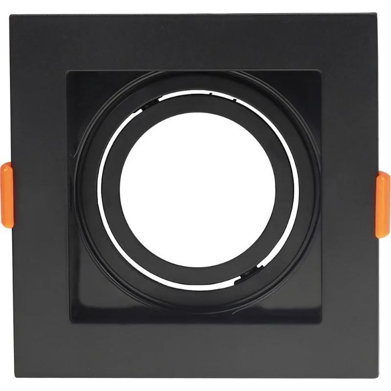 Spot Embutir Orbital Pc AR70 Preto LLumm Bronzearte