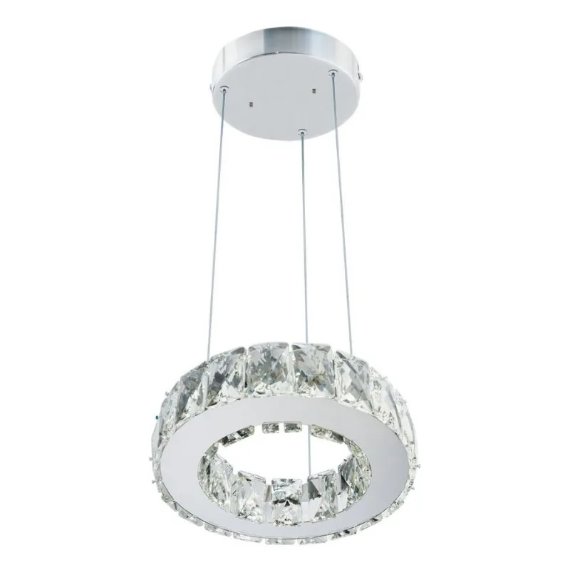 Pendente Tokyo Led Redondo 1 Aro 20cm 12w 4000k Bronzearte