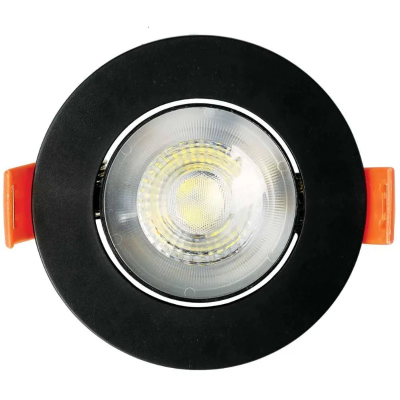 Spot Embutir Easy Led Redondo 5W 6500K Preto LLumm Bronzearte