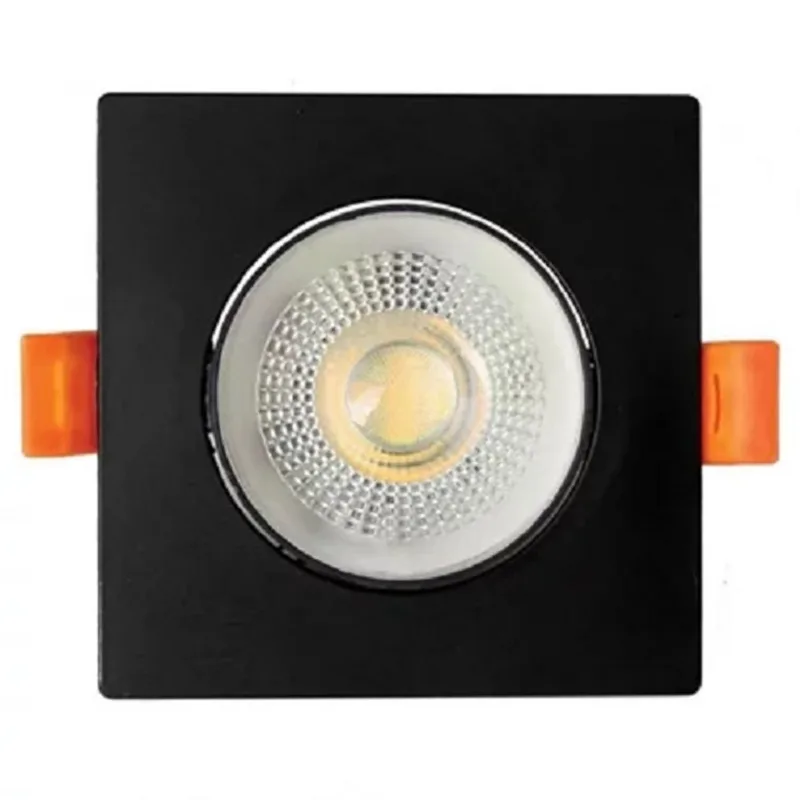 Spot Embutir Easy Led Quadrado 5W 3000K Preto LLumm Bronzearte