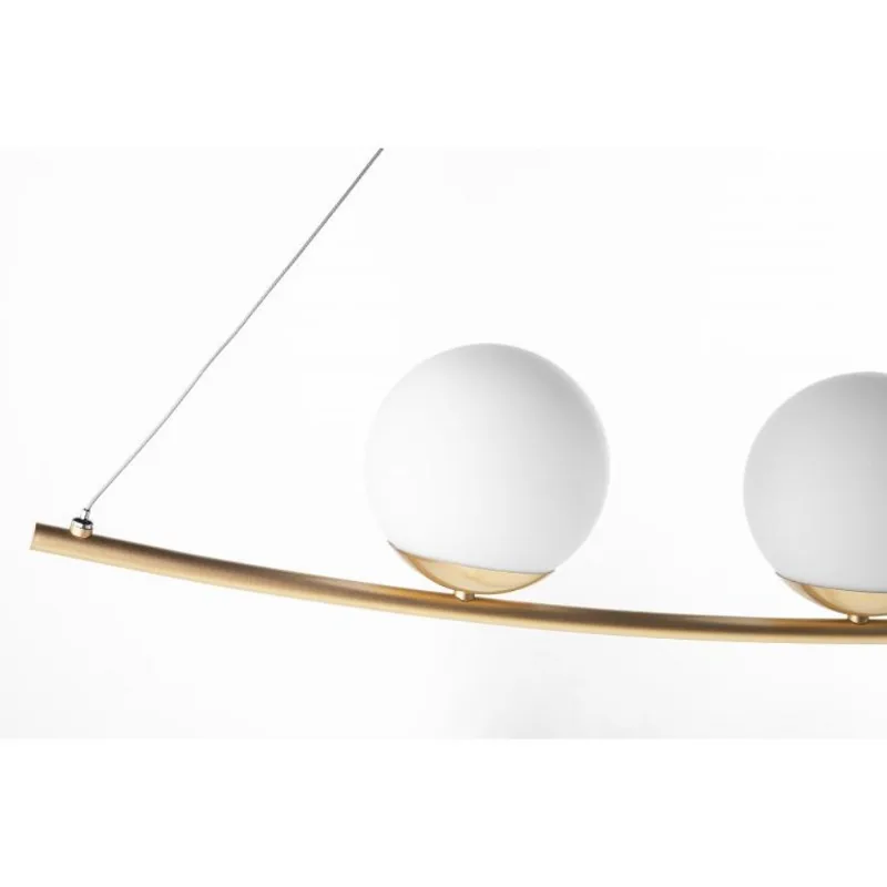 Pendente Arco Dreams Bola E27 3 Luzes Gold LLumm Bronzearte