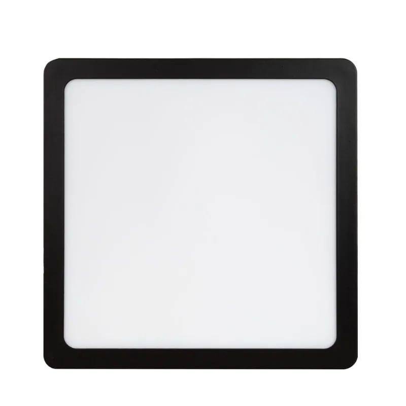 Painel Sobrepor Home Led 18W Quadrado 4K Preto 225X225Mm Bivolt Llumm