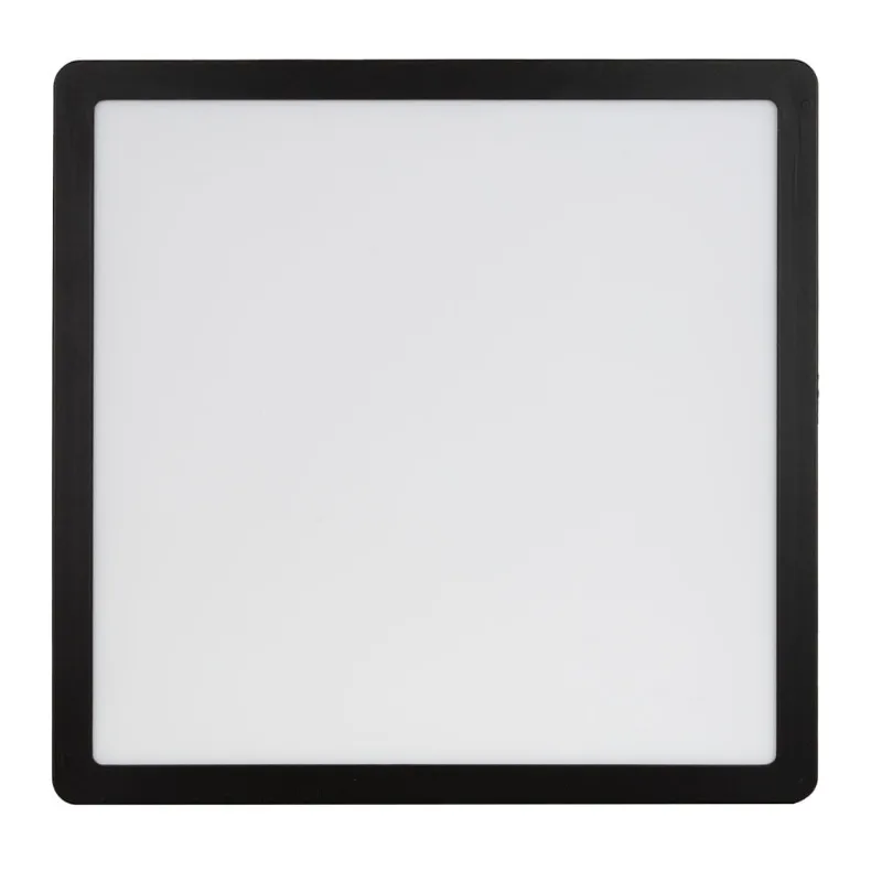 Painel Sobrepor Home Led 24W Quadrado 4K Preto 295X295Mm Bivolt Llumm