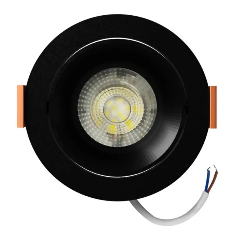 Spot Easy Led Embutir Redondo 5W 4000K Preto Bronzearte
