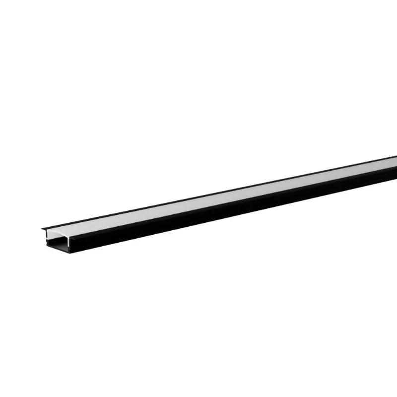Perfil De Embutir Aluminio 3M 25,7X7Mm Preto Llumm Bronzearte