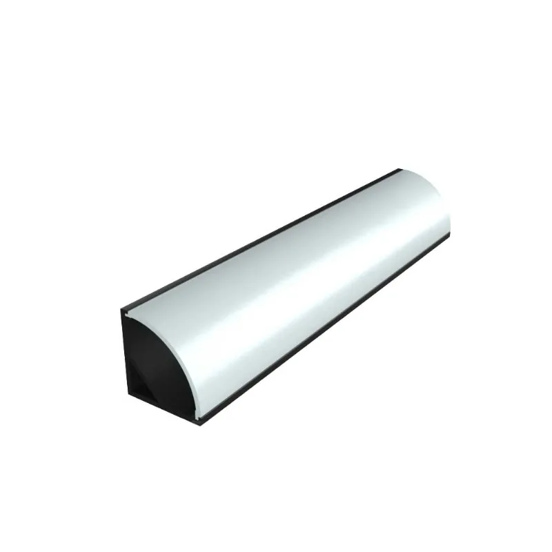 Perfil De Sobrepor Alumínio 1 Metro 15,5X15,5Mm Preto Llumm Bronzearte