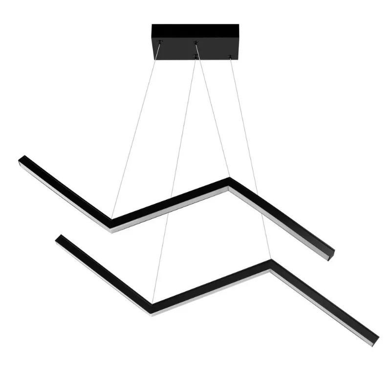 Pendente Way Led 35W 3K 830X80X160Mm Bivolt Preto Perfiline Bronzearte