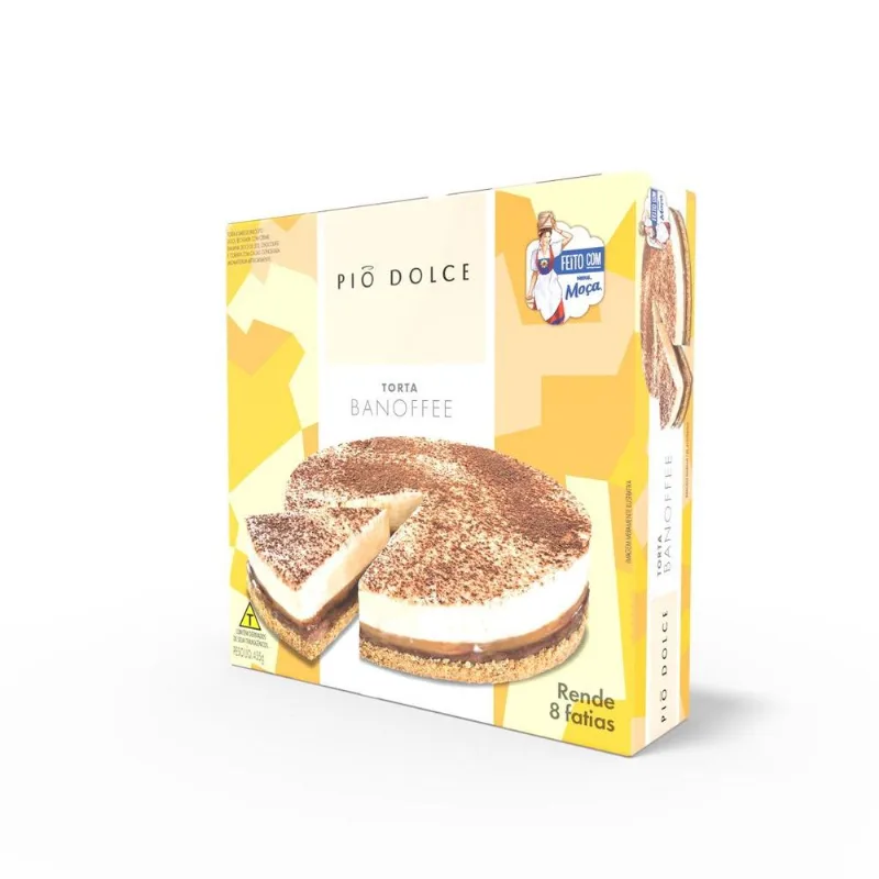 Torta Banoffee Pio Dolce Moça Nestlé Caixa 450g