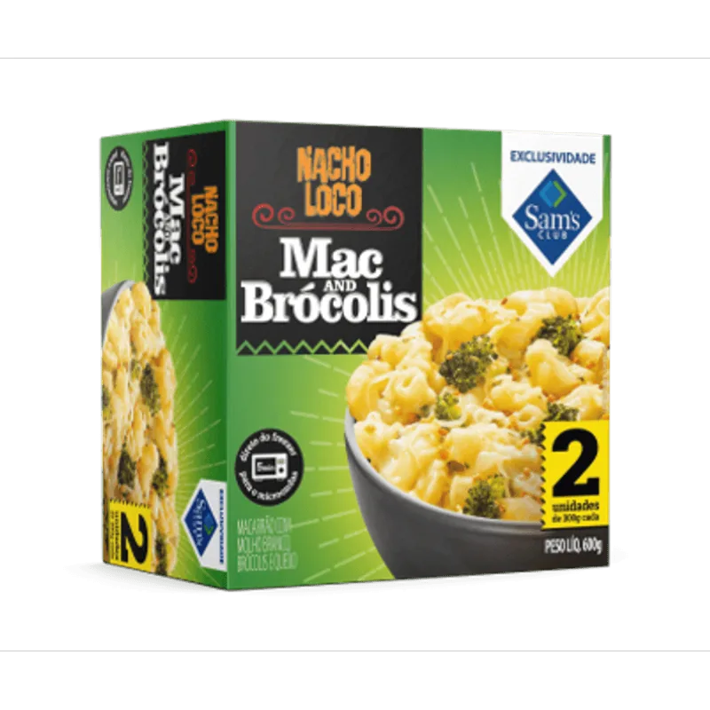 Mac and Brocólis Caixa 600g