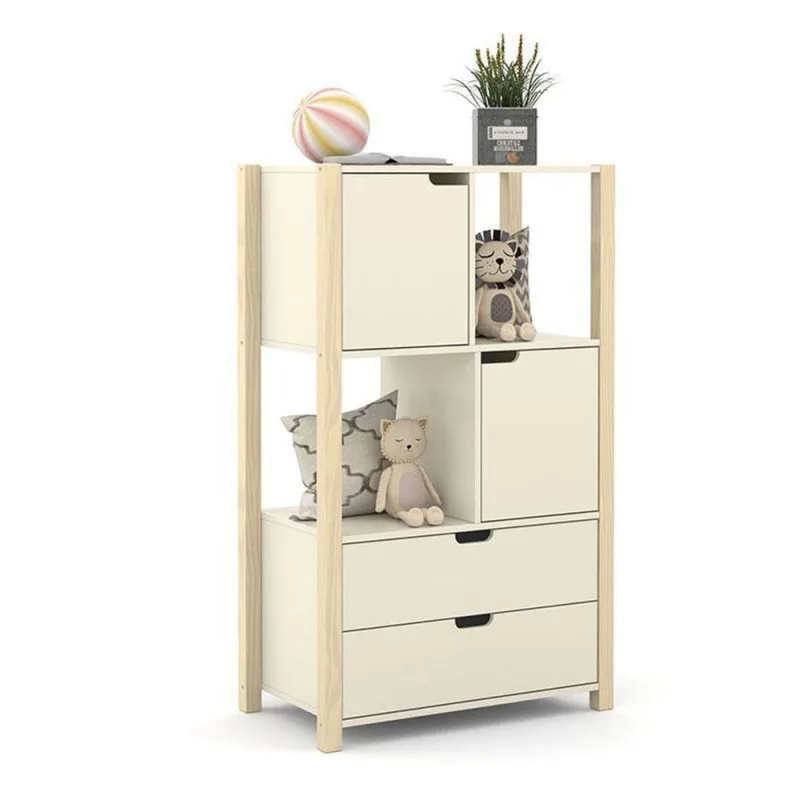 Armário Organizador Kids Liv Off White Natural - Matic - OUTRAS - Móveis