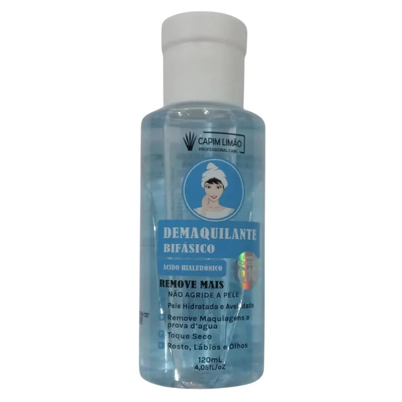 Demaquilante Bifásico Ácido Hialurônico Capim Limão Q10 120ml (MP)