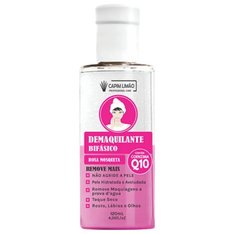 Demaquilante Bifásico Vitamina C Capim Limão Q10 120ml (MP)