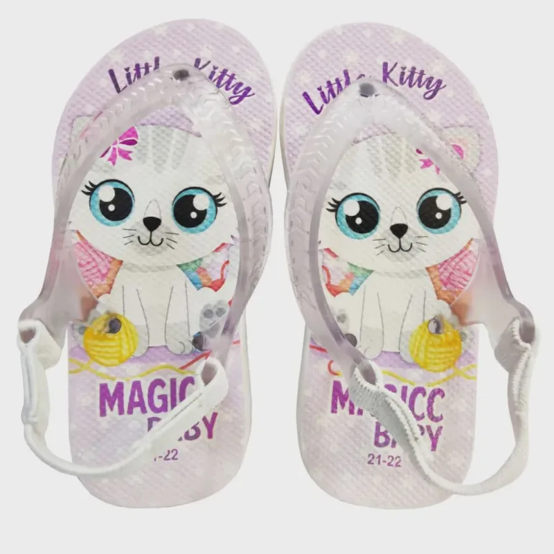 Chinelo Bebê Sandália Gatinha Charmosa Magicc Baby