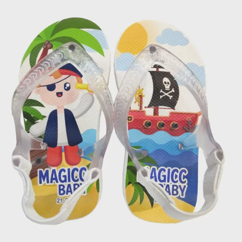 Chinelo Bebê Sandália Navio Pirata Magicc Baby