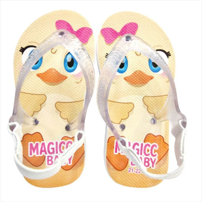 Chinelo Menina Bebê Sandália Patinho Magicc Baby Chinelo Bebê Sandália Patinho Magicc Baby