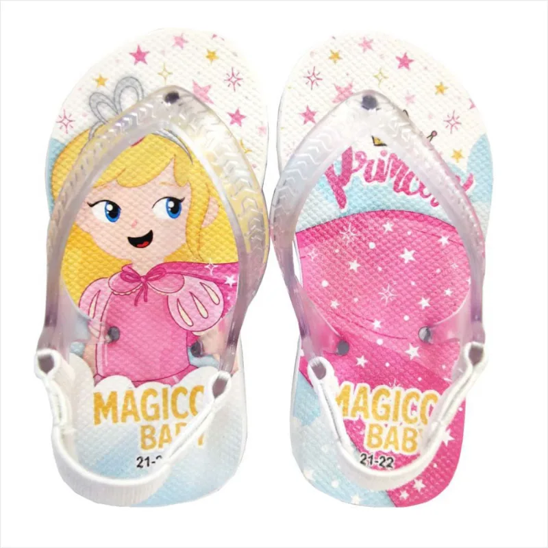 Chinelo Menina Bebê Sandália Princesa Estrelinhas Magicc Baby Chinelo Bebê Sandália Princesa Estrelinhas Magicc Baby