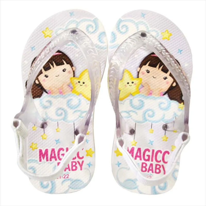 Chinelo Menina Bebê Sandália Menininha Estrela Magicc Baby Chinelo Bebê Sandália Menininha Estrela Magicc Baby