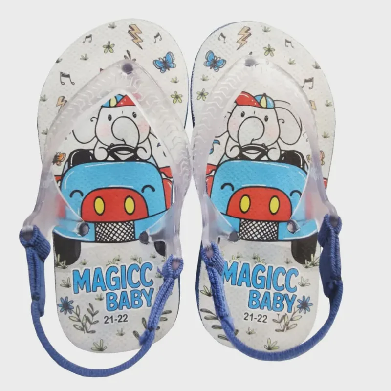 Chinelo Menino Bebê Sandália Elefante Carrinho Magicc Baby