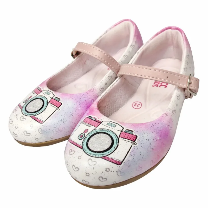 Sapatilha Infantil Feminina Máquina Fotográfica, Magicc Kids