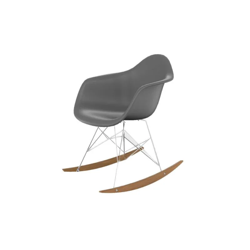 Cadeira de Balanço Eames Arm Balanço Konkret Polipropileno Cinza Escuro - Não Disponível - Móveis