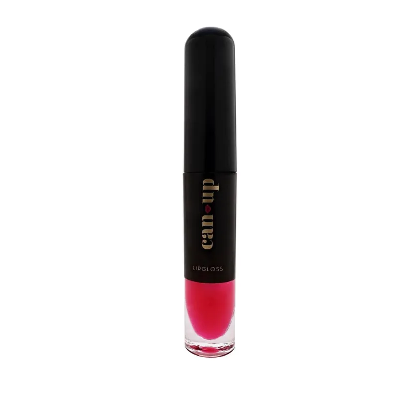 Gloss Labial Can-Up Torta de Morango Rosa Vegano Vitamina E Hidratação Gloss Labial Vegano Com Vitamina E - Torta De Morango
