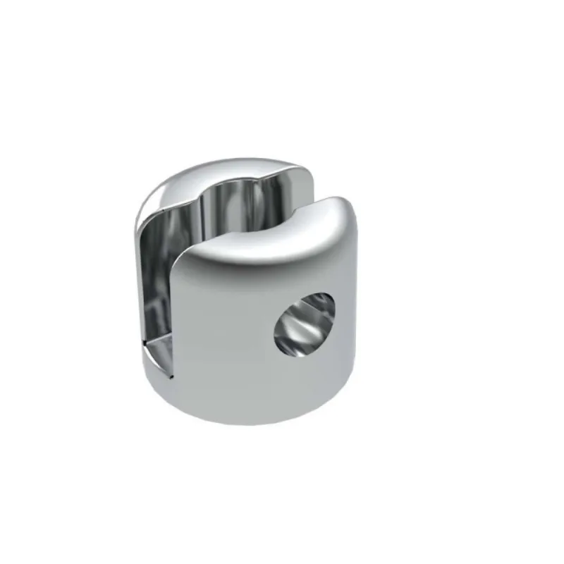 Suporte Para Prateleira Base Componentes Fenda Cromado 8mm