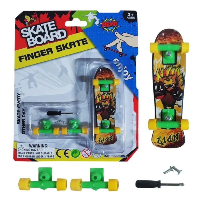 Skate De Dedo Com Acessórios - Plástico Pvc - 30g