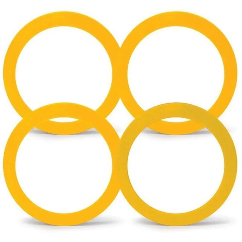 Anel Centralizador De Roda 71.90mm Amarelo 4pc