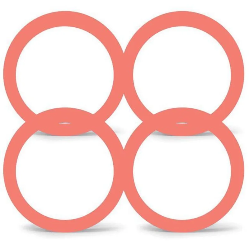 Anel Centralizador De Roda 73.00mm Salmão Hb20 4pc